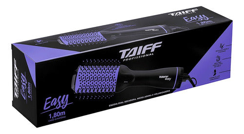 Escova Secadora Taiff Easy Oval Lilás 1200W – 4 em 1 (Seca, Alisa, Modela, Volumiza), 2 Temperaturas, Ar Frio