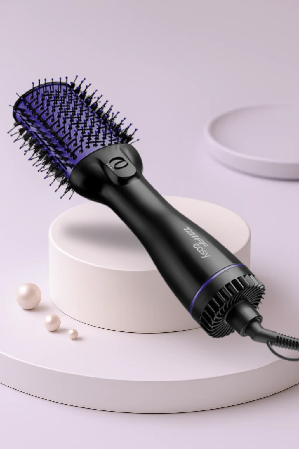Escova Secadora Taiff Easy Oval Lilás 1200W – 4 em 1 (Seca, Alisa, Modela, Volumiza), 2 Temperaturas, Ar Frio