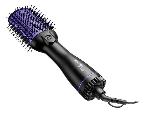 Escova Secadora Taiff Easy Oval Lilás 1200W – 4 em 1 (Seca, Alisa, Modela, Volumiza), 2 Temperaturas, Ar Frio