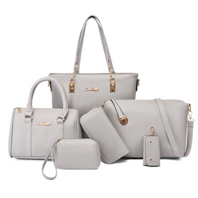 [COMPRE 1 LEVE 6] Bolsas de Couro Feminina Luxo Meiege – Conjunto Exclusivo Bolsa de Ombro, Transversal, Necessaire e Carteira