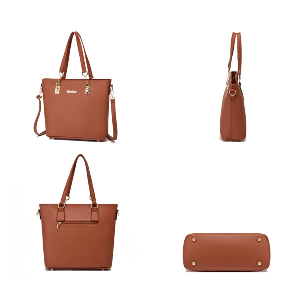 [COMPRE 1 LEVE 6] Bolsas de Couro Feminina Luxo Meiege – Conjunto Exclusivo Bolsa de Ombro, Transversal, Necessaire e Carteira