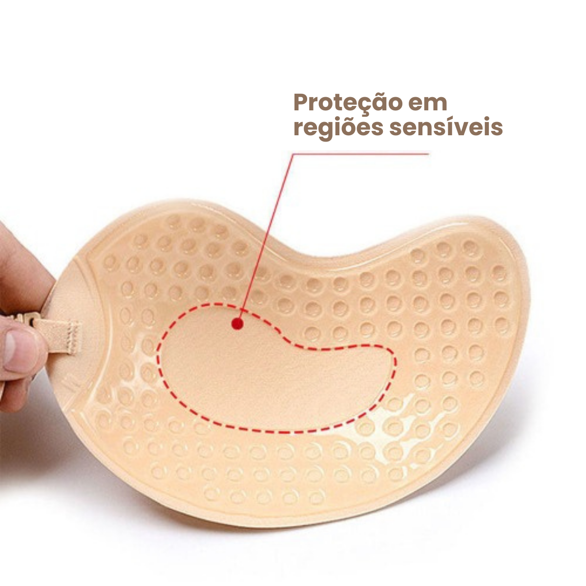 [COMPRE 1 LEVE 2] Sutiã Adesivo Silicone Invisível Push Up - Alto Colante
