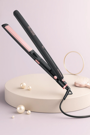Prancha Alisadora Mondial Black Rose P‑27 – Bivolt, Cerâmica com Tourmaline Íon, 220 °C