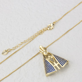 [COMPRE 1 LEVE 2] Colar Nossa Senhora Aparecida com Manto de Zircônia