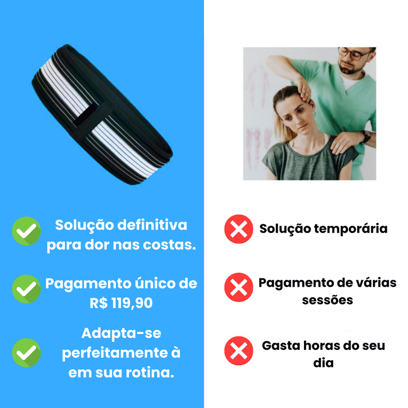 Cinta Stabilizer™ - Alívio Imediato nas Dores da Lombar