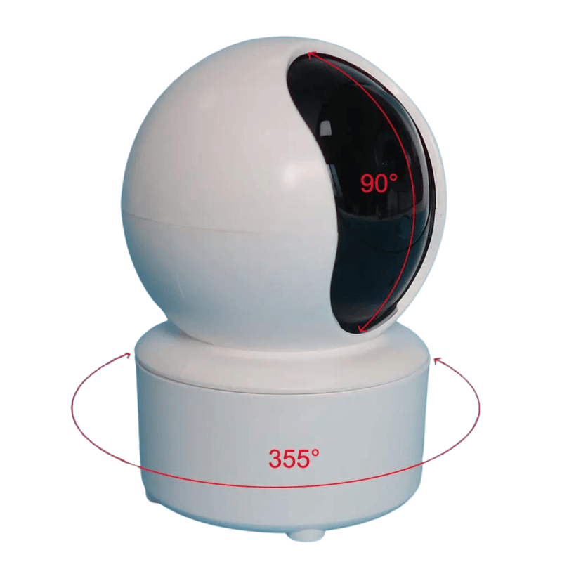 Câmera De Segurança Wifi 360° Plus Hd Bebê Idoso Pet 1080p