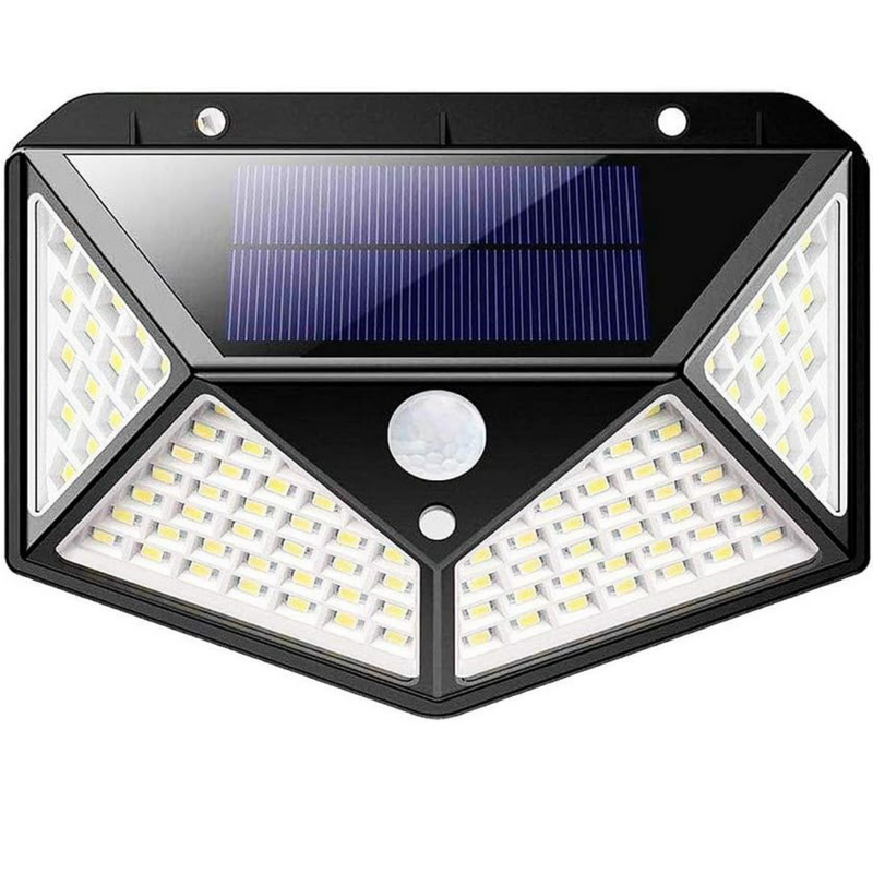 Luminária Energia Solar B-Max 100 Leds - Sensor de Presença