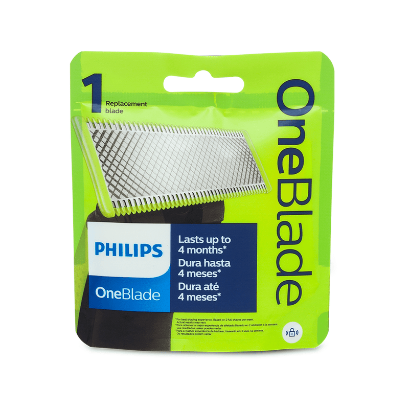 Lâmina Philips Refil OneBlade QP210/51 Rosto